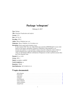 Package `echogram`
