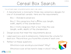 Cereal Box Search