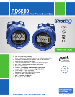 PD6800 Data Sheet - Precision Digital