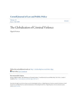 The Globalization of Criminal Violence