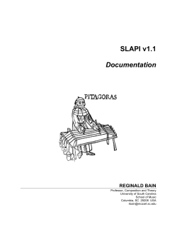 SLAPI_v1.1_Documenta.. - School of Music
