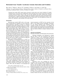 Horizontal Gene Transfer Accelerates Genome Innovation and