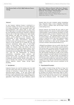 Post Mortem Study on Al2O3-MgO Induction Furnace Linings