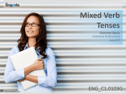 Mixed Verb Tenses
