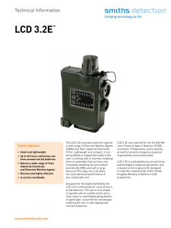 LCD 3.2E - Smiths Detection SCIO