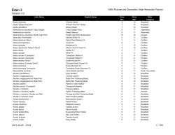 See Plant List included in &Eacute;den Software - &Eacute;den 3