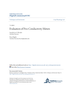 Evaluation of Five Conductivity Meters