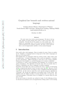 Graphical law beneath each written natural language