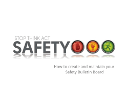 How to create and maintain your Safety Bulletin Board