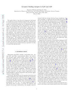 Acceptor binding energies in GaN and AlN