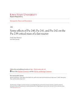 Some effects of Pu-240, Pu-241, and Pu-242 on the Pu