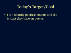 Poetry Unit - Issaquah Connect