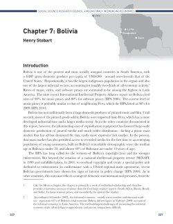 Chapter 7: Bolivia