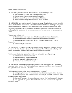 Lesson U2C1L2 - FIT Questions 1. (U2C1L2:F1) Which statement
