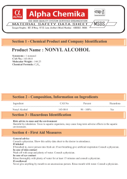 Product Name : NONYLALCOHOL