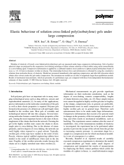 Elastic behaviour of solution cross