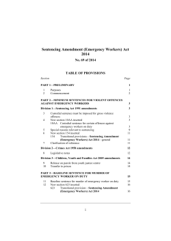 Sentencing Amendment (Emergency Workers) Act 2014