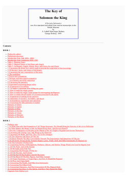 The Key of Solomon (Clavicula Salomonis) edited by S. Liddell