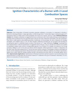 Ignition Characteristics of a Burner with 2