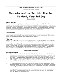 Alexander and the Terrible, Horrible, No Good, Very Bad Day