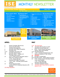 April 2016 - ISE Campus