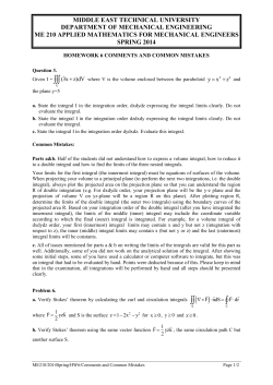 Comments and Common Mistakes