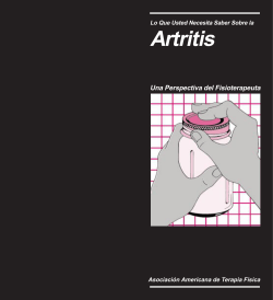 Arthritis. Spanish - Bethesda Physiocare