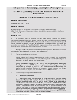 INT 04-01 - National Association of Insurance Commissioners