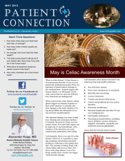 May is Celiac Awareness Month