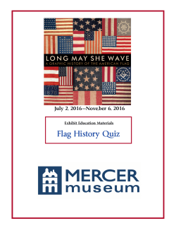 Teacher Materials Long May She Wave Exhibit Quiz
