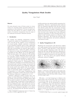 Quality Triangulations Made Smaller