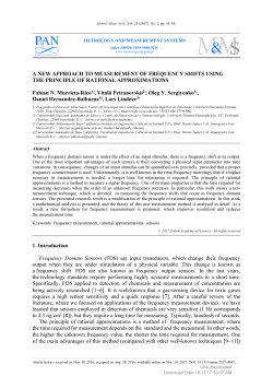 A NEW APPROACH TO MEASUREMENT OF FREQUENCY SHIFTS