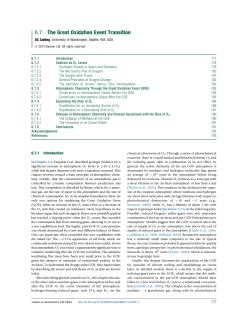 6.7 The Great Oxidation Event Transition