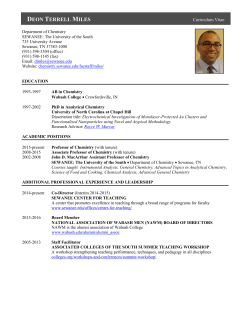 Miles CV 2016 - Chemistry