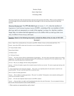 1973 oil crisis - Polk County Schools
