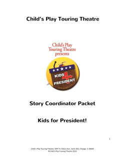 Story Coordinator Packet Kids for President!