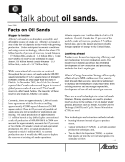 Talk about Oil Sands - Legislative Assembly of Alberta