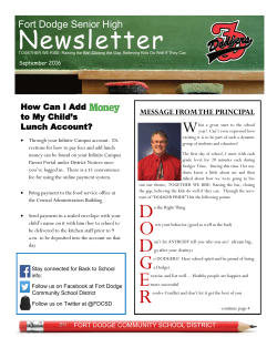 Newsletter - Fort Dodge Community School District