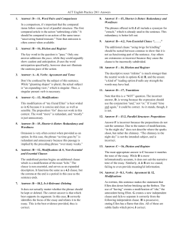64E English Answer Explanations