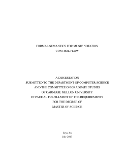 formal semantics for music notation
