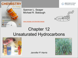 Chapter 12 Unsaturated Hydrocarbons