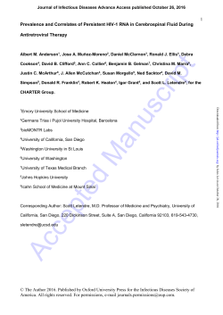 Influence of Nadir CD4+ Cell Count in Neurocognitive and Motor