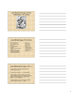 Calamitous 14th century