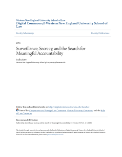 Surveillance, Secrecy, and the Search for Meaningful Accountability