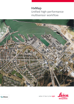 Unified high-performance multisensor workflow