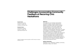 Challenges Incorporating Community Feedback at