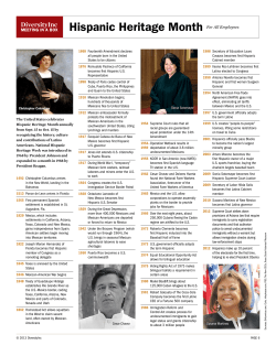 Timeline Hispanic Heritage Month