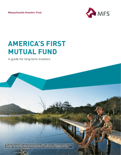 America`s First Mutual Fund