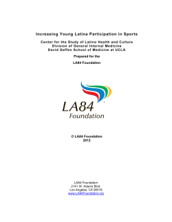 Increasing Young Latina Participation in Sports