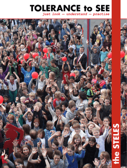 TOLERANCE to SEE - Netzwerk Stelen der Toleranz